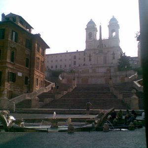 Spanische Treppe am Morgen