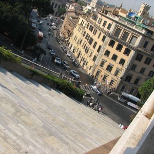 Aracoeli-Treppe von der Terrasse des Mon.Vittorio Emanuelee