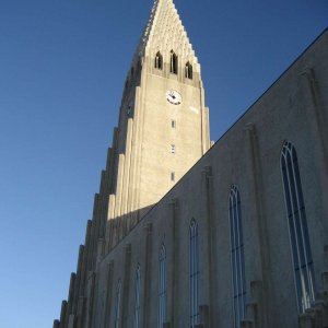 die Hallgrimskirkja in Reykjavik