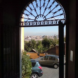 Blick vom Tempietto von Bramante