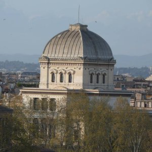 Synagoge: Blick vom Orangengarten