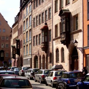 Nrnberg Erker in der oberen Krmergasse