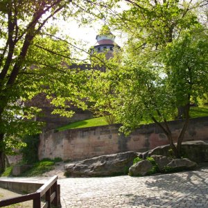 Nrnberg Burg mit Sinnwellturm