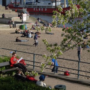 Blick vom Strandweg