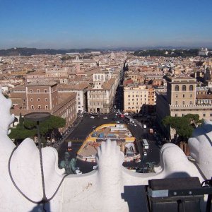 Blick vom Vittorio Emanuele Denkmal
