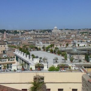 Blick aus den Scuderie del Quirinale