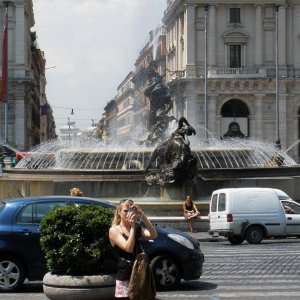 Piazza della Repubblica: Najadenbrunnen