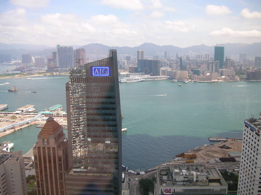 Blich aus dem 42. Stock der Bank of China - Hongkong