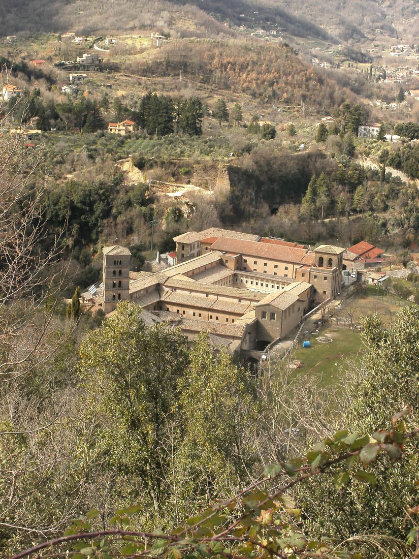 Blick auf das Kloster Santa Scolastica