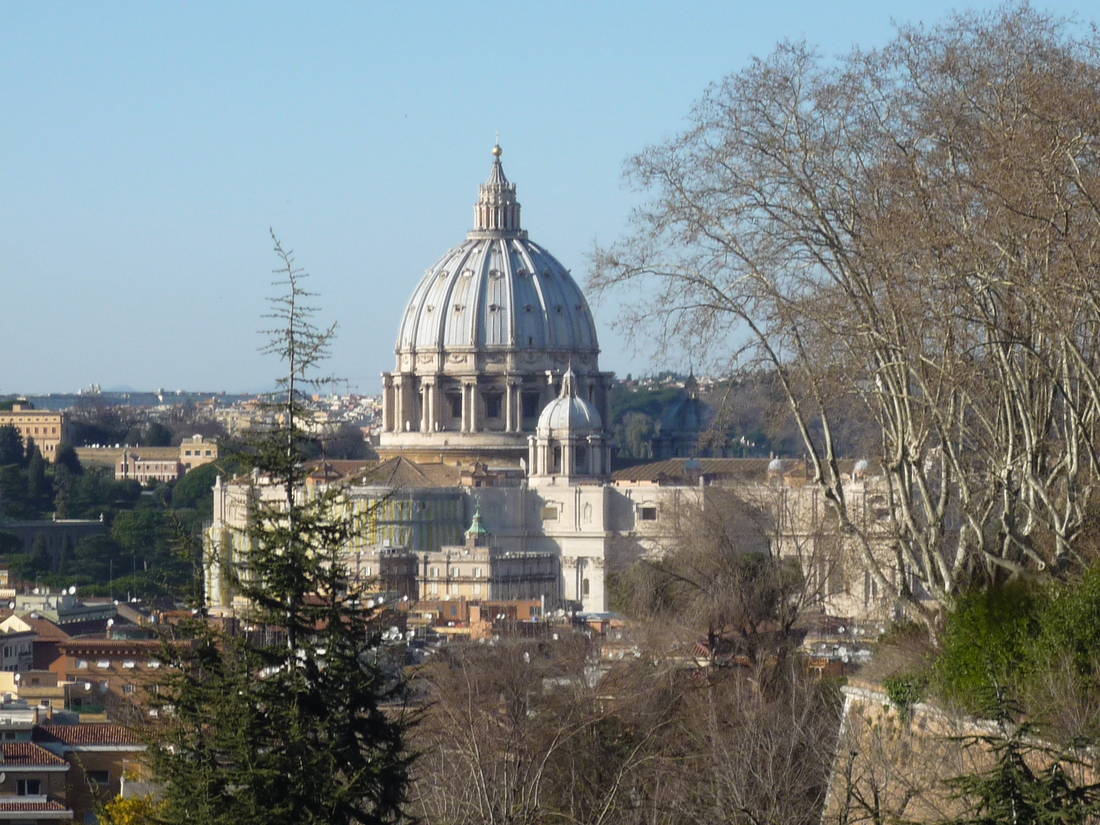 Blick auf Petersdom vom Gianicolo