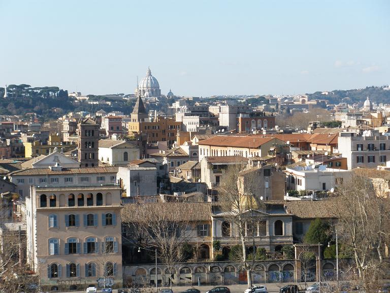 Blick auf Rom vom Orangengarten auf dem Aventin