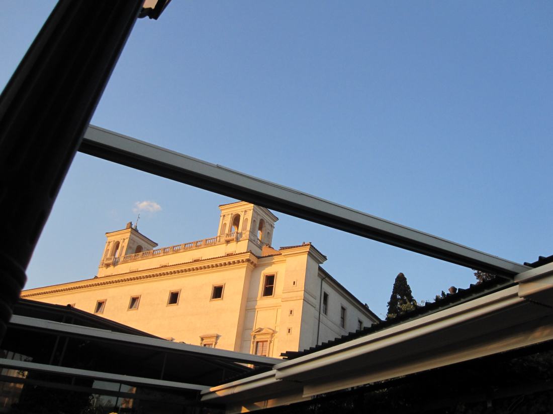 Blick vom Ciampini auf Villa Medici