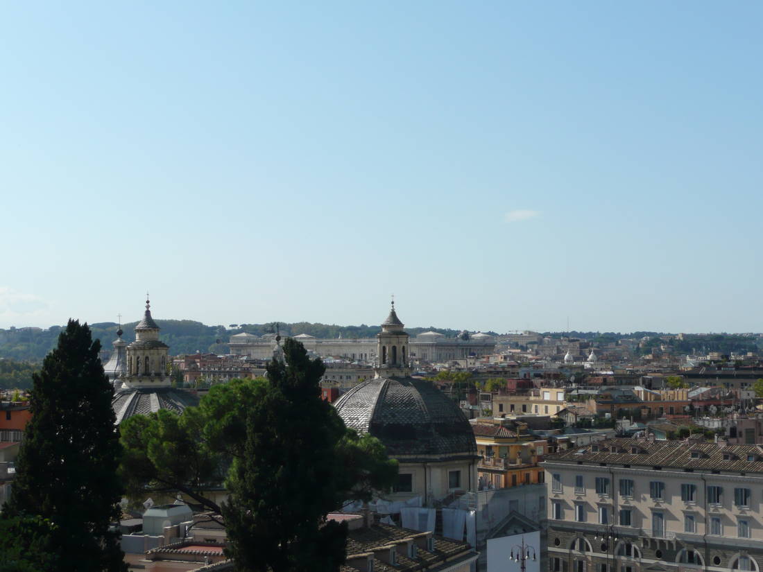 Blick vom Pincio Richtung Vatikan