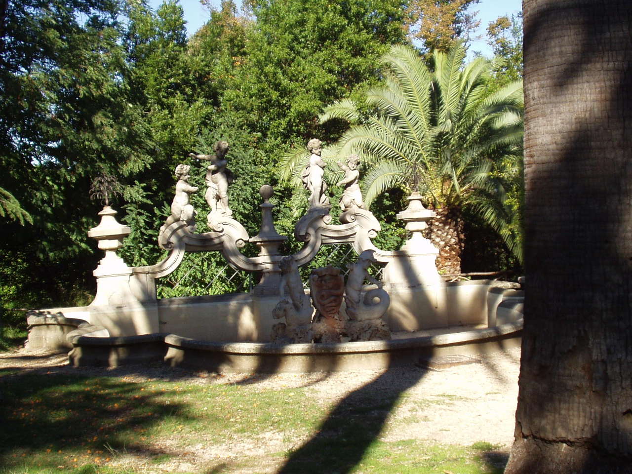 Brunnen in der Villa Sciara- leider trocken