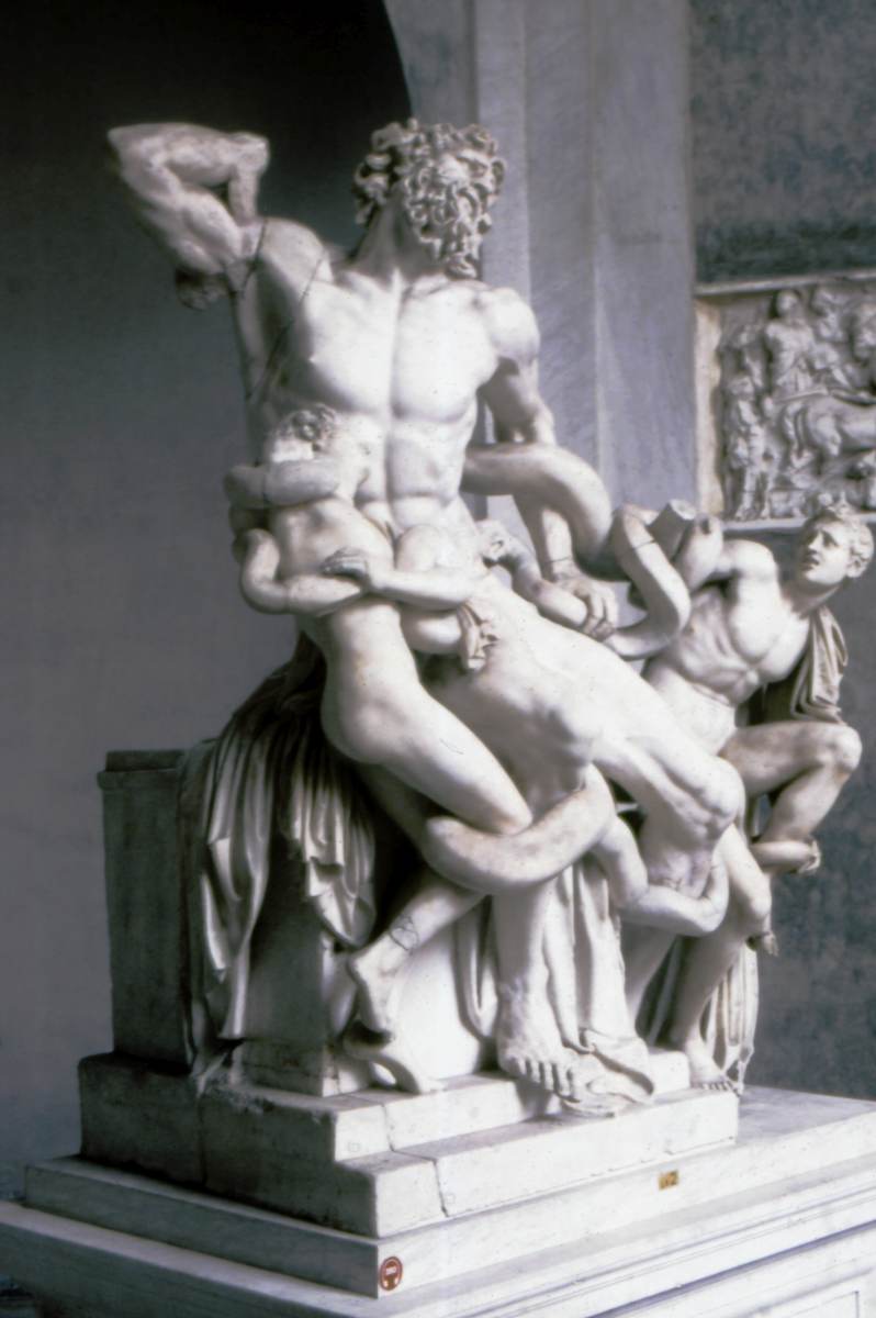 Die Statue des Laokoon und seiner Söhne in den Vaticanischen Museen