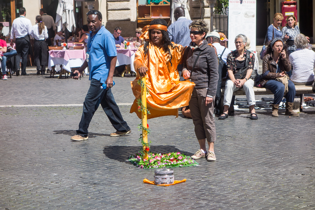 Figur auf Piazza Navona