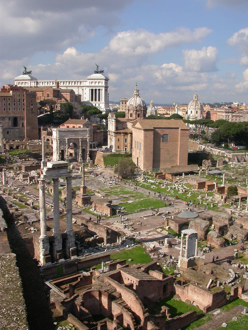 Forum Romanum, vom Palatin aus