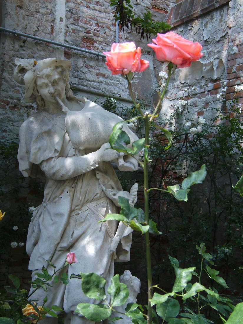 im Garten des Palazzo Malipiero