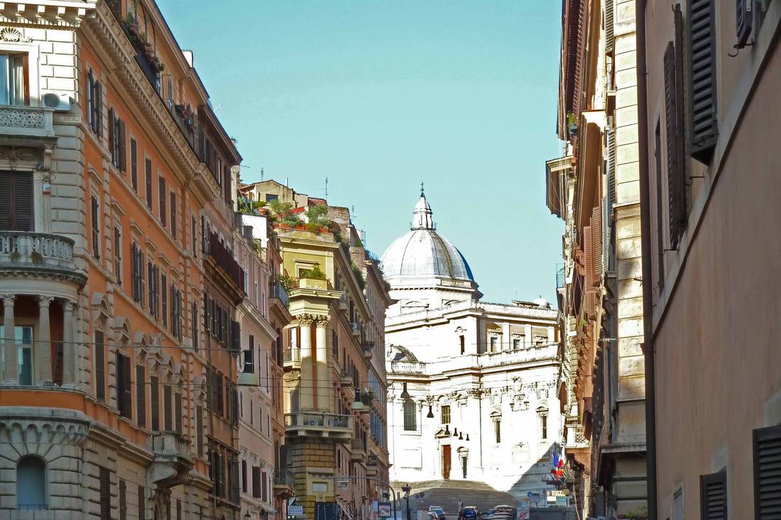 Monti Blick auf Santa Maria Maggiore