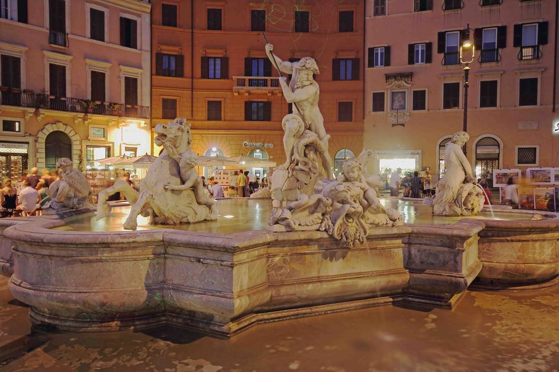 Piazza Navona Neptunbrunnen