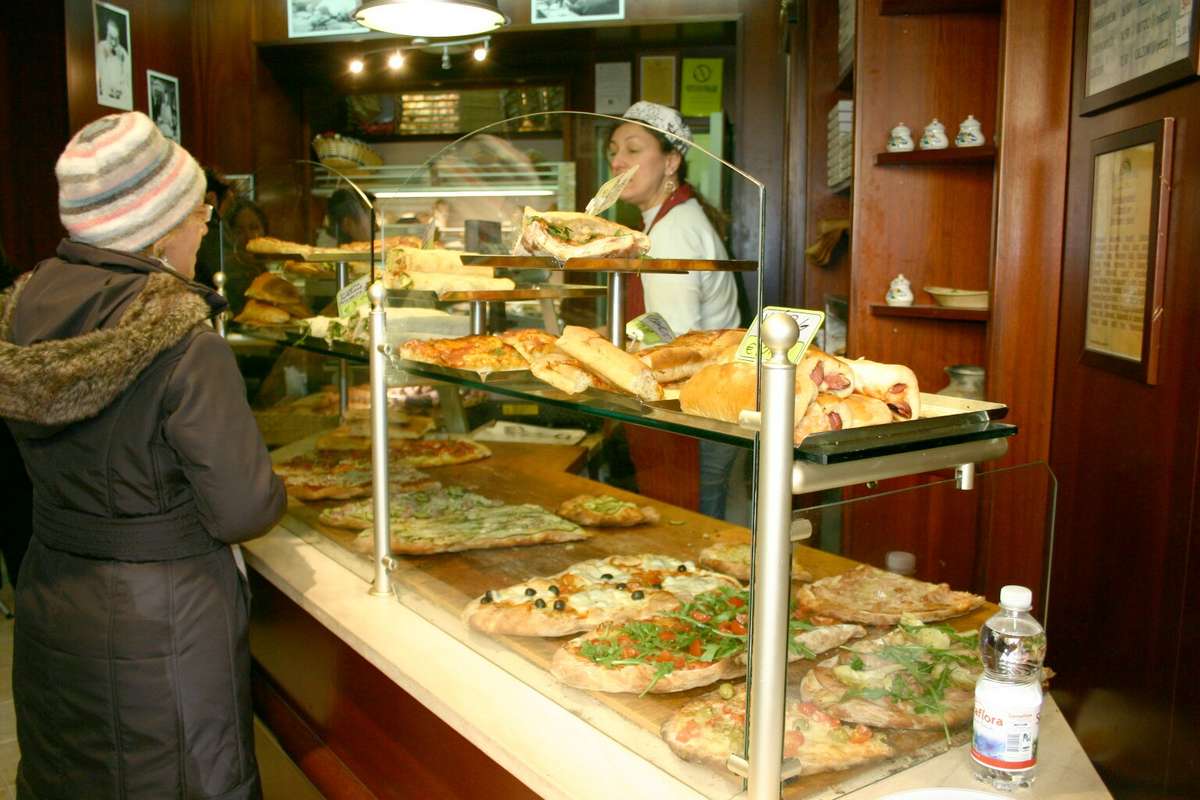 Pizza in der Borgo Pio