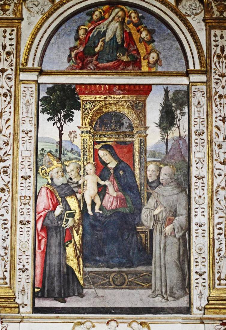 Santa Maria del Popolo Madonna mit Kind und Heiligen
