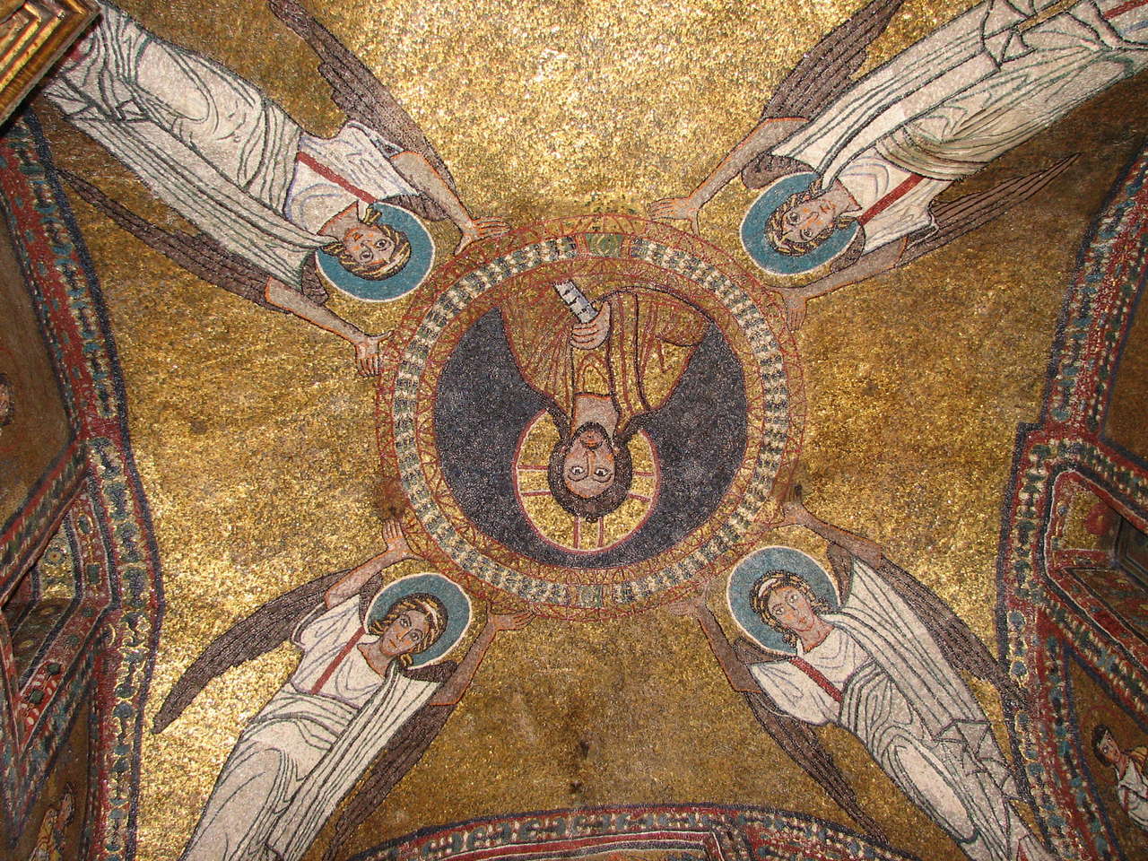 Santa Prassede, Capella di San Zeno, Deckenmosaik