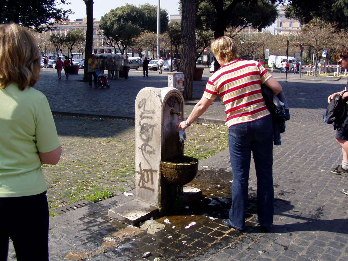 Trinkwasserbrunnen am Termini