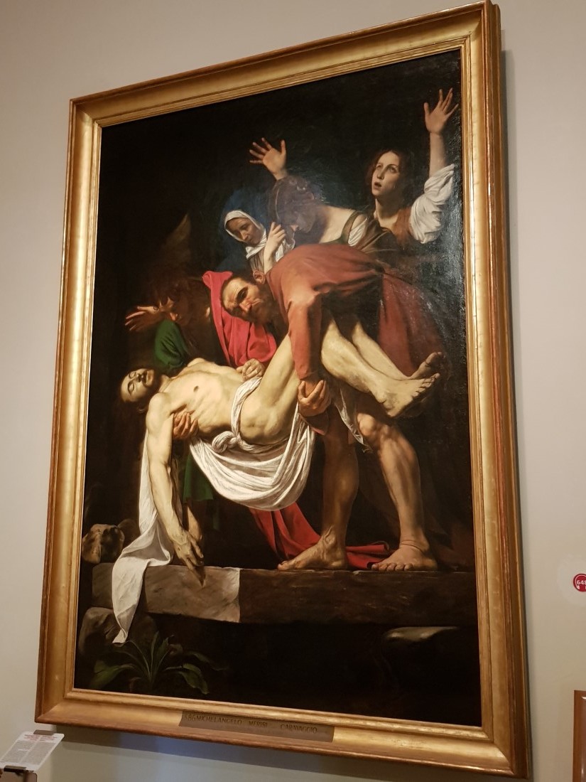 Vatikanische Pinakothek: Kreuzabnahme von Caravaggio