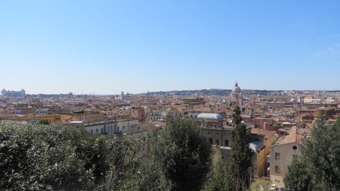 Villa Medici - Blick auf S. Carlo al Corso